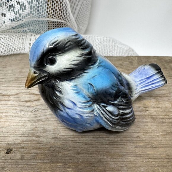 Goebel Blue Jay Bird Figurine Handmade & Handpainted Art Decor - Picture 6 of 6